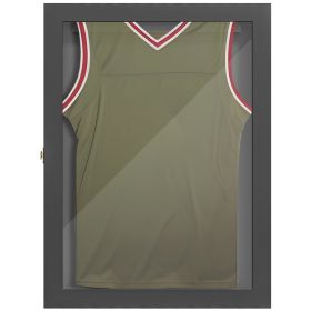 HOMCOM 23.5" x 31.5" UV-Resistant Sports Jersey Frame Display Case, Black