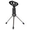 5 Core Mic Stand Adjustable Desktop Microphone Stands Tripod Portable Foldable Table Pedestal Para Microfono w Universal Mike Holder For Studio Podcas