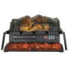 23 Inch Electric Fireplace Log Heater with Crackling Sound Timer Remote