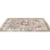 Large Area Rug 9 x 12 ft Anti-Skid Tear-Resistant Floor Mat Vintage Brown Red