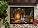 NEW Dalmatian Cozy Christmas Doormat Front Door Mat Indoor Outdoor Rugs for Entryway, Non Slip Washable Low Pile, 18H X 27W