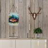 NEW Brown Trout Wall or Door Hanging Prints Aluminum Metal Sign Kitchen Wall Bar Bathroom Plaque Home Decor Front Door Plaque, 12x16, Multicolor