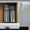 4 Pack Utensil Organizer with No Slip Grip, Gray