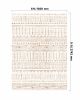 Large Area Rug 6 x 9 ft Anti-Skid and Tear-Resistant Floor Mat Modern Beige
