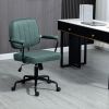 Vinsetto Ergonomic Microfiber Desk Chair Swivel Adjustable Height Tilt Green