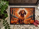 NEW Dachshund Fall Doormat Front Door Mat Indoor Outdoor Rugs for Entryway, Non Slip Washable Low Pile, 18H X 27W