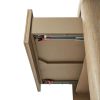 Two Drawer Nightstand with Oak Veneer Drawer Fronts