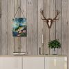 NEW Largemouth Bass Wall or Door Hanging Prints Aluminum Metal Sign Kitchen Wall Bar Bathroom Plaque Home Decor Front Door Plaque, 12x16, Multicolor