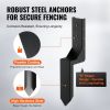 VEVOR Fence Post Anchor Repair Kit, 4 Pack Inner Diameter 3.5 x3.5 Inches Heavy Duty Steel Fence Post Support Stakes