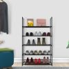 23.03x10.82x72.83in 10-Tier Shoe Rack - Heavy Duty Steel Frame, 66lbs Capacity, Adjustable Tiers for Boots/High Heels
