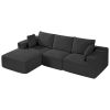 VEVOR Modular Sectional Sofa, L Shaped Modular Sofa with Chaise, Cloud Sectional Couch with High Rebound Sponge and Density