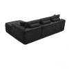 106.5" Modern Minimalist Modular Sectional Couch with Seat Cushion, Comfort L Shaped Sofa for Living Room, No Assembly Required