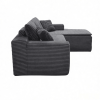 106.5" Modern Minimalist Modular Sectional Couch with Seat Cushion, Comfort L Shaped Sofa for Living Room, No Assembly Required
