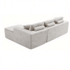 106.5" Modern Minimalist Modular Sectional Couch with Seat Cushion, Comfort L Shaped Sofa for Living Room, No Assembly Required