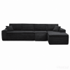134" Modern Minimalist Modular Sectional Couch with Seat Cushion, Comfort L Shaped Sofa for Living Room, No Assembly Required