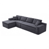 134" Modern Minimalist Modular Sectional Couch with Seat Cushion, Comfort L Shaped Sofa for Living Room, No Assembly Required
