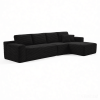 134" Modern Minimalist Modular Sectional Couch, Comfort L Shaped Sofa for Living Room, No Assembly Required