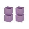 Collapsible Fabric Cube Storage Bins (10.5" x 10.5") 4 Pack