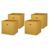 Collapsible Fabric Cube Storage Bins (10.5" x 10.5") 4 Pack