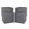 Collapsible Fabric Cube Storage Bins (10.5" x 10.5") 4 Pack