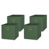 Collapsible Fabric Cube Storage Bins (10.5" x 10.5") 4 Pack