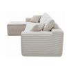 134" Modern Minimalist Modular Sectional Couch with Seat Cushion, Comfort L Shaped Sofa for Living Room, No Assembly Required