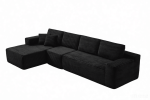 134" Modern Minimalist Modular Sectional Couch, Comfort L Shaped Sofa for Living Room, No Assembly Required
