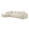 134" Modern Minimalist Modular Sectional Couch, Comfort L Shaped Sofa for Living Room, No Assembly Required