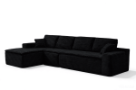 134" Modern Minimalist Modular Sectional Couch with Seat Cushion, Comfort L Shaped Sofa for Living Room, No Assembly Required