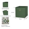 Collapsible Fabric Cube Storage Bins (10.5" x 10.5") 4 Pack