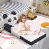 Children's single sofa chair, plush toddler armchair, washable set, cute animal-shaped seat, suitable for any room, reading room, living room
