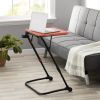 Adjustable Folding TV Tray With Cup Holder 20.87"W x 14.76"D x 27.76"H
